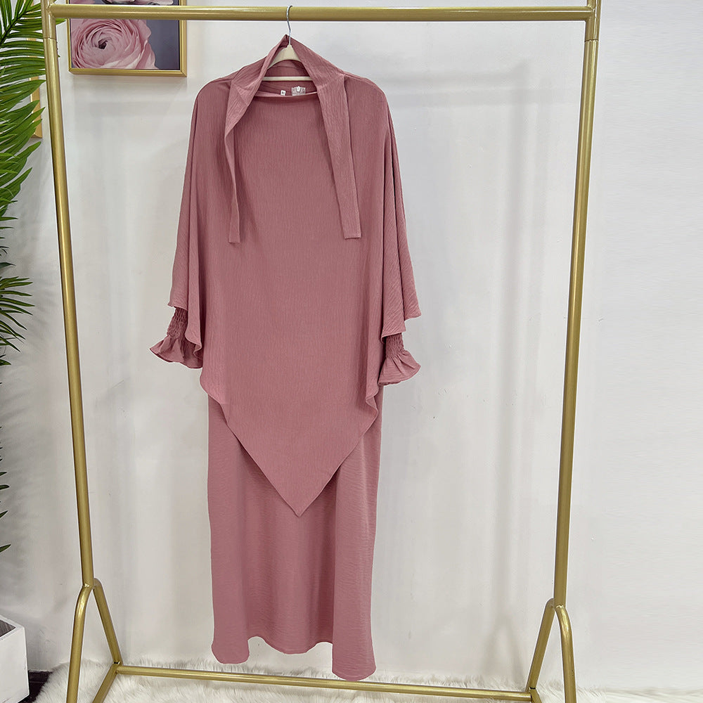 Lunar Elegance Abaya and Hijab 2 Piece Set - Muslim House