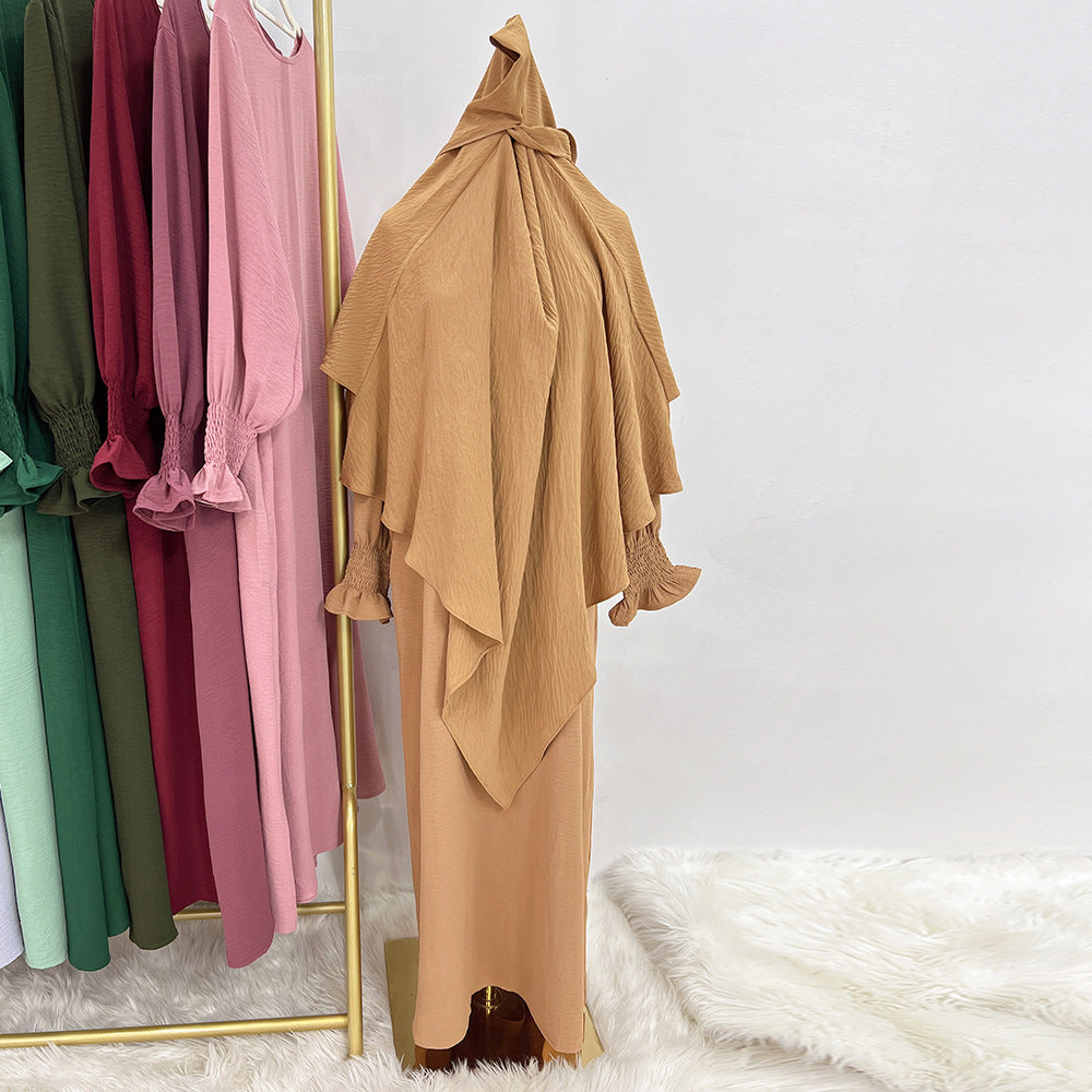 Lunar Elegance Abaya and Hijab 2 Piece Set - Muslim House