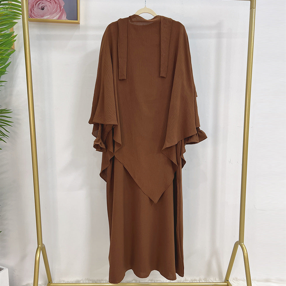 Lunar Elegance Abaya and Hijab 2 Piece Set - Muslim House