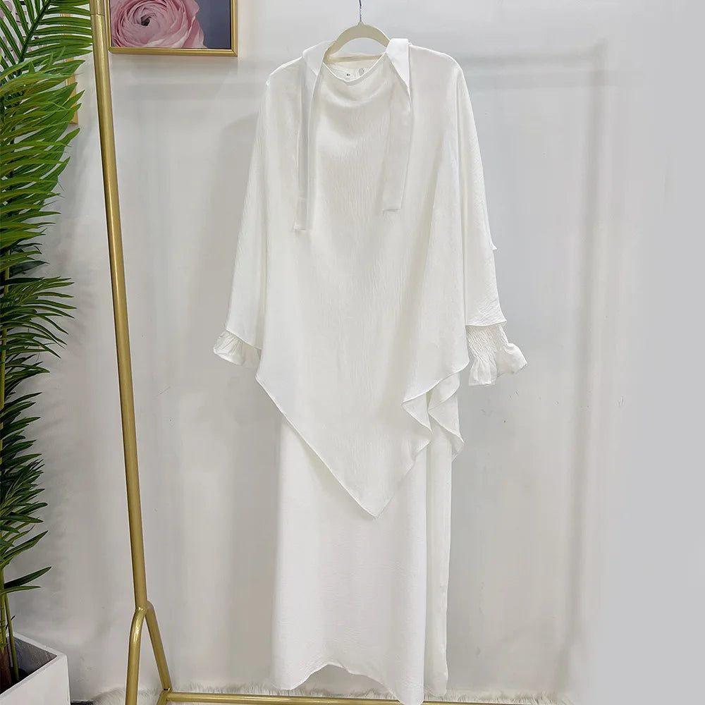 Lunar Elegance Abaya and Hijab 2 Piece Set - Muslim House