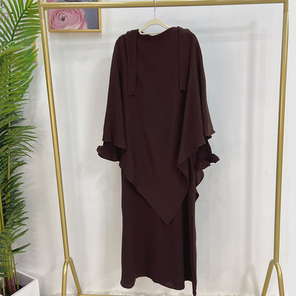 Lunar Elegance Abaya and Hijab 2 Piece Set - Muslim House
