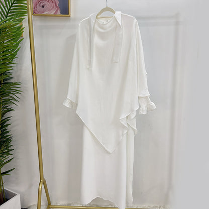 Lunar Elegance Abaya and Hijab 2 Piece Set - Muslim House