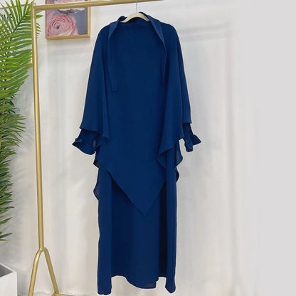 Lunar Elegance Abaya and Hijab 2 Piece Set - Muslim House